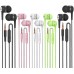 Earbuds Headphones with Microphone 5 Pack, Earbuds Wired Stereo Earphones in-Ear Headphones Bass Earbuds, Compatible with iPhone and Android Smartphones, iPod, iPad, MP3, Fits All 3.5mm Interface Earbuds Headphones with Microphone 5 Pack, Earbuds Wired Stereo Earphones in-Ear Headphones Bass Earbuds, Compatible with iPhone and Android Smartphones, iPod, iPad, MP3, Fits All 3.5mm Interface